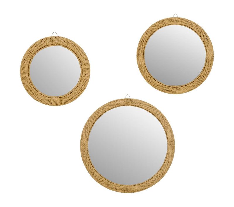 3 Miroirs Tilia 23/32/40cm Corde