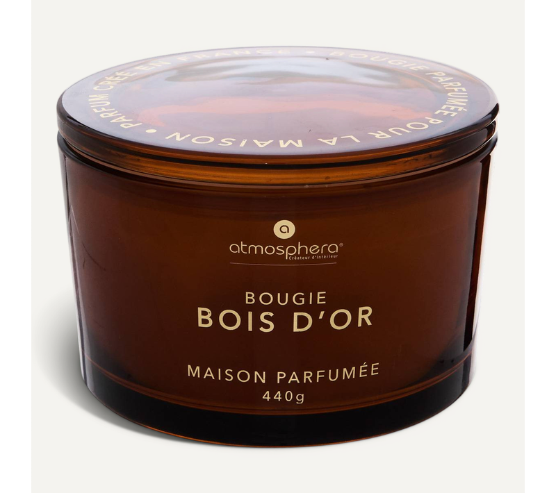 Bougie Parfumée 440 G Glowy Bois D'or