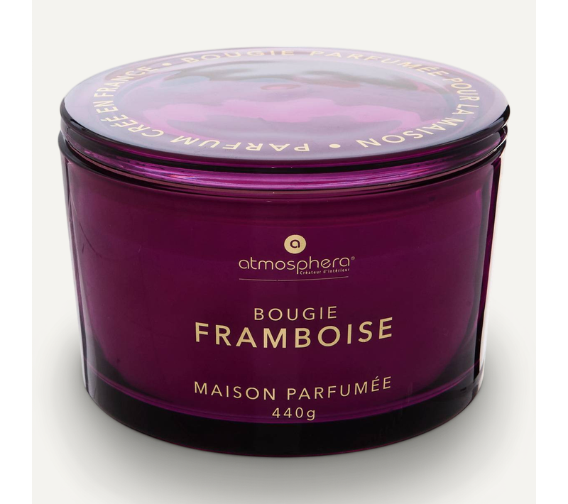Bougie Parfumée 440 G Glowy Framboise