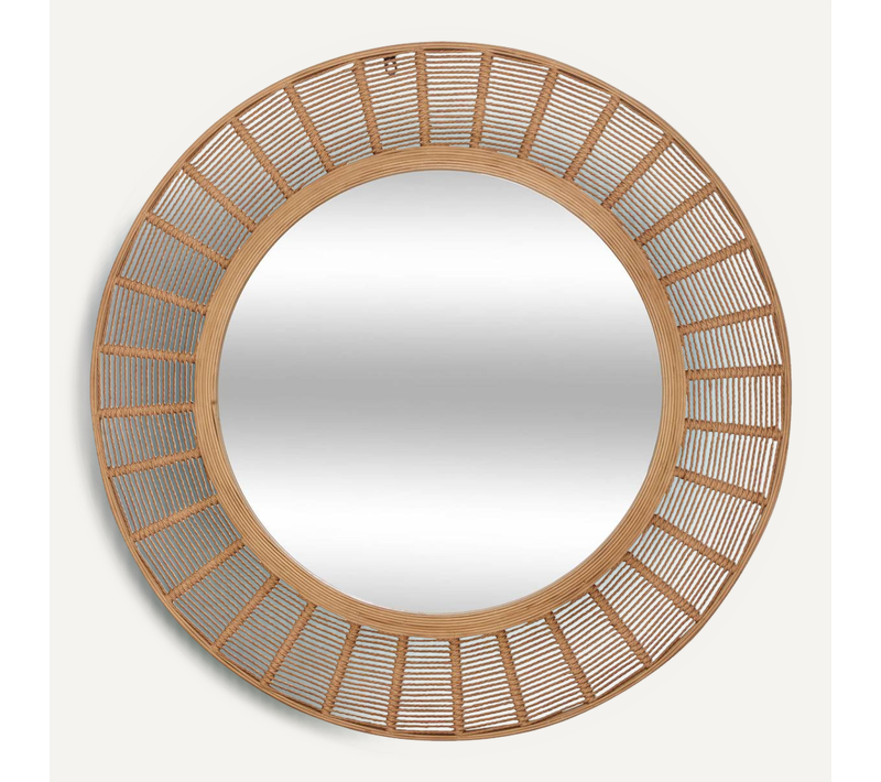 Miroir Zelie D91cm Marron