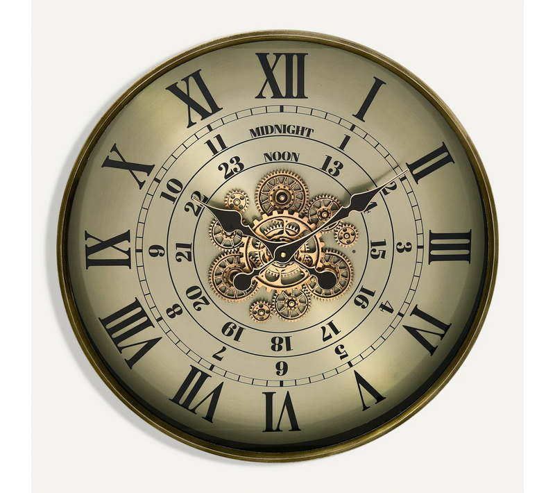 Horloge Effet Rétro Michel - Vert