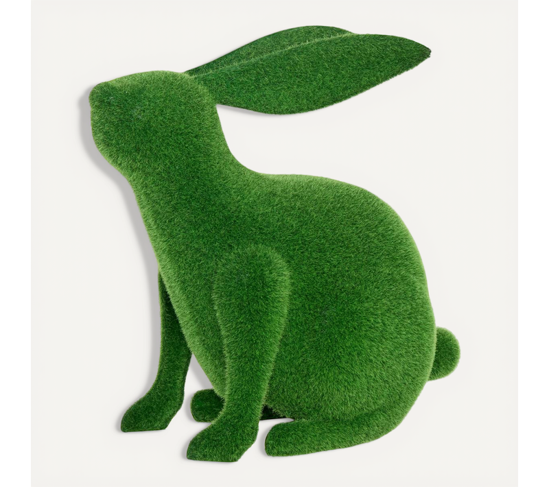 Statuette Lapin Grass H38cm Gazon Synthétique Vert