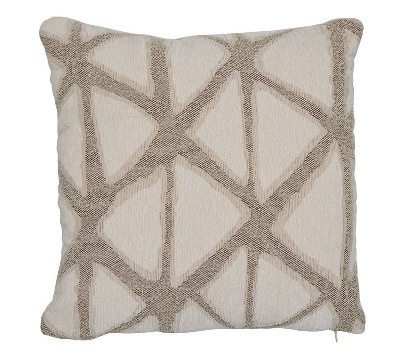 Coussin Dune 40x40cm Jacquard Beige