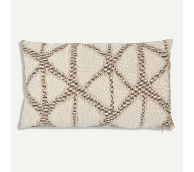 Coussin Dune 30x50cm Jacquard Beige