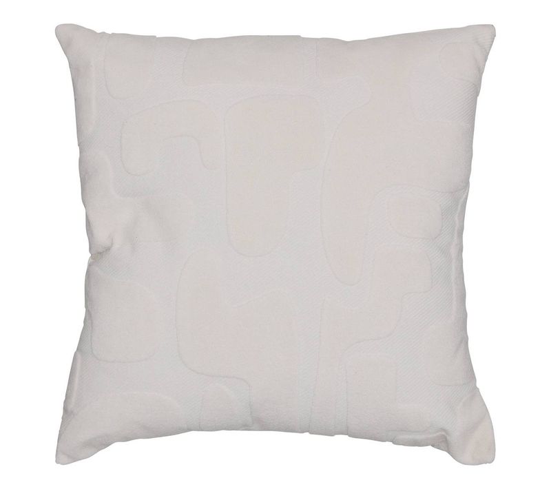 Coussin Delor 40x40cm Blanc
