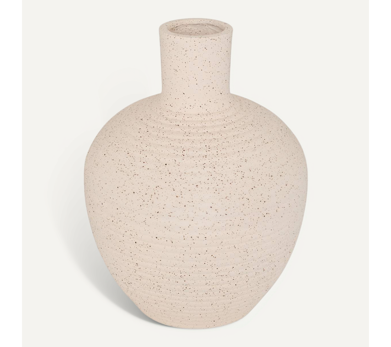 Vase Ted Boule 26x26x33 Cm Blanc