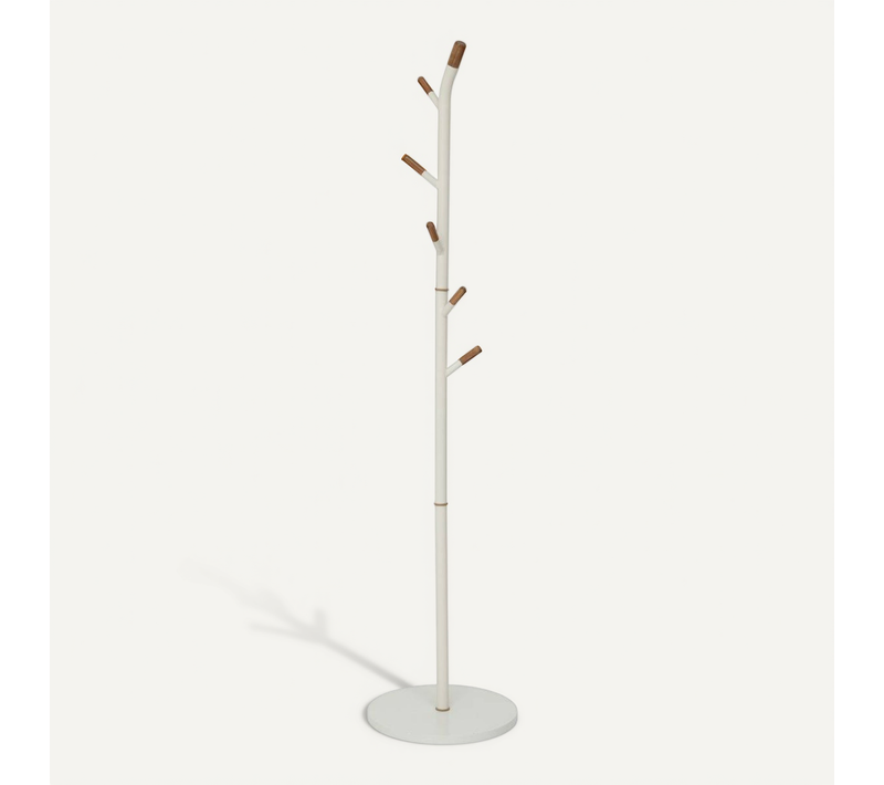 Porte-manteaux 6 Patères Cassie Beige H 175,5cm
