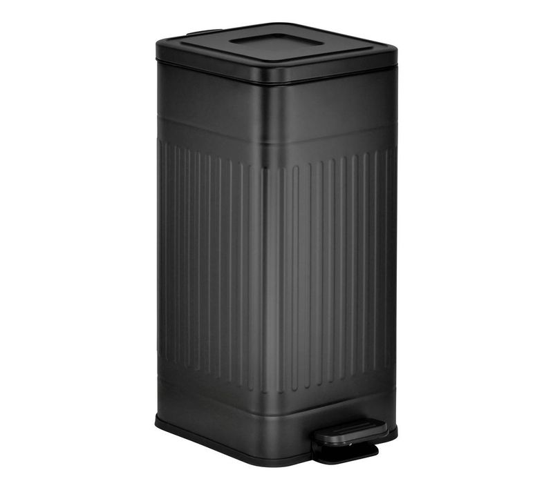 Poubelle Nova Avec Pedale 30l Noir 35x27x58 Cm
