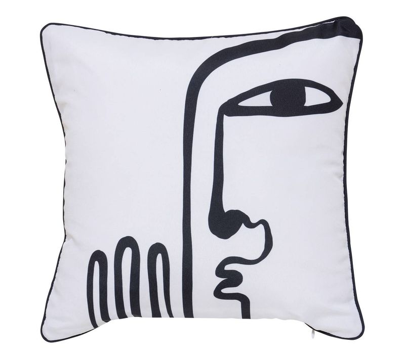Housse De Coussin D'extérieur Nolan 40x40cm Déperlant Blanc