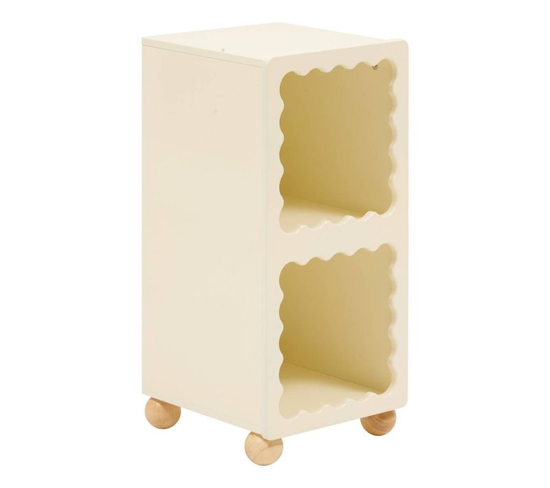 Meuble De Rangement Enfant Bouli 2 Cases Beige 31x30x64 Cm