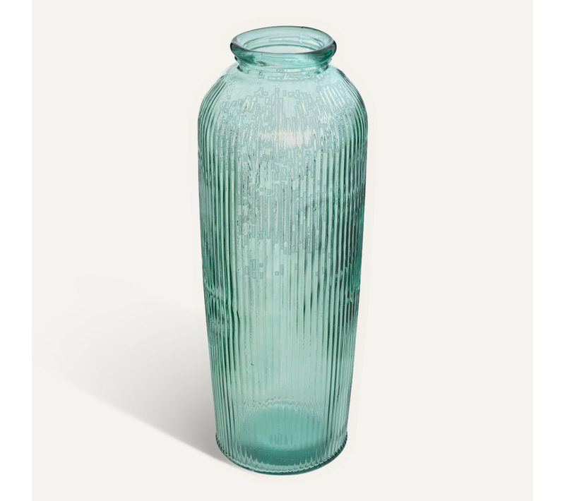 Vase Luz H72cm En Verre Vert