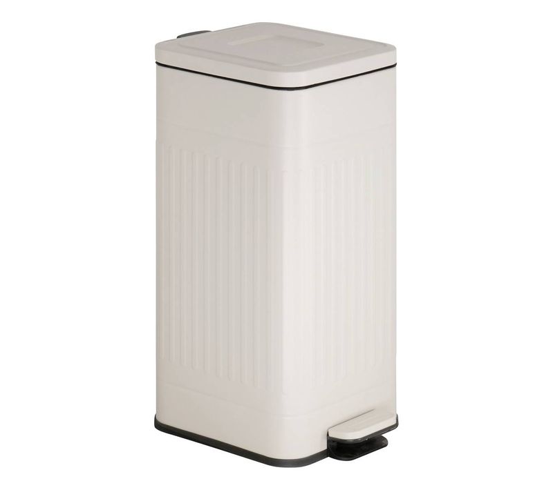 Poubelle Nova Avec Pedale 30l Beige 35x27x58 Cm