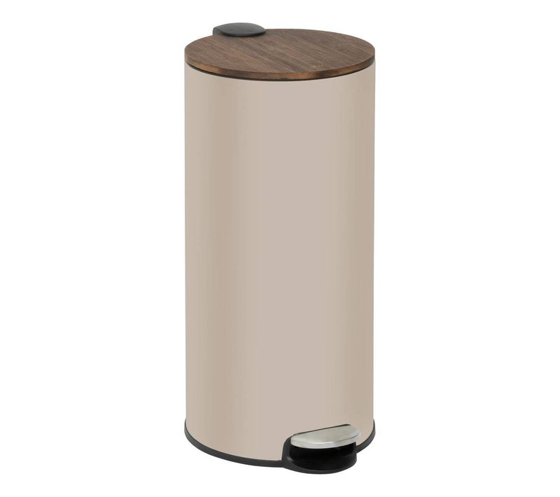 Poubelle Modern Color Avec Pedale 30l Argile Et Acacia 37,7x29,2x59,5 Cm