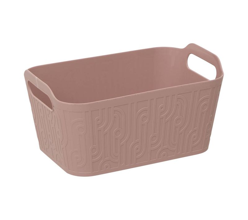 Panier Rangement Arche 4,5l Rose Clair