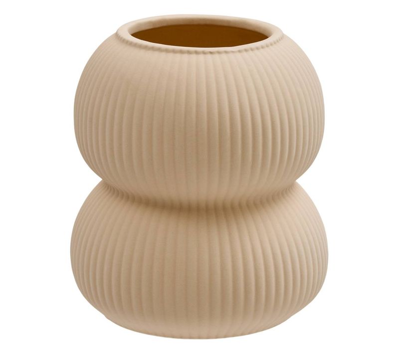 Vase Lucia H.16cm Beige