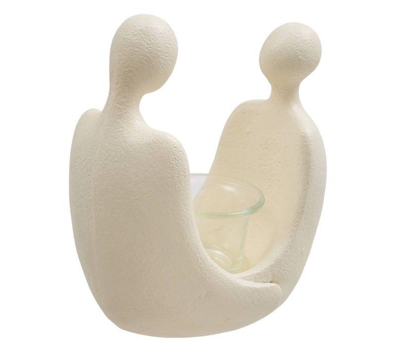 Photophore Mora H.17cm Blanc