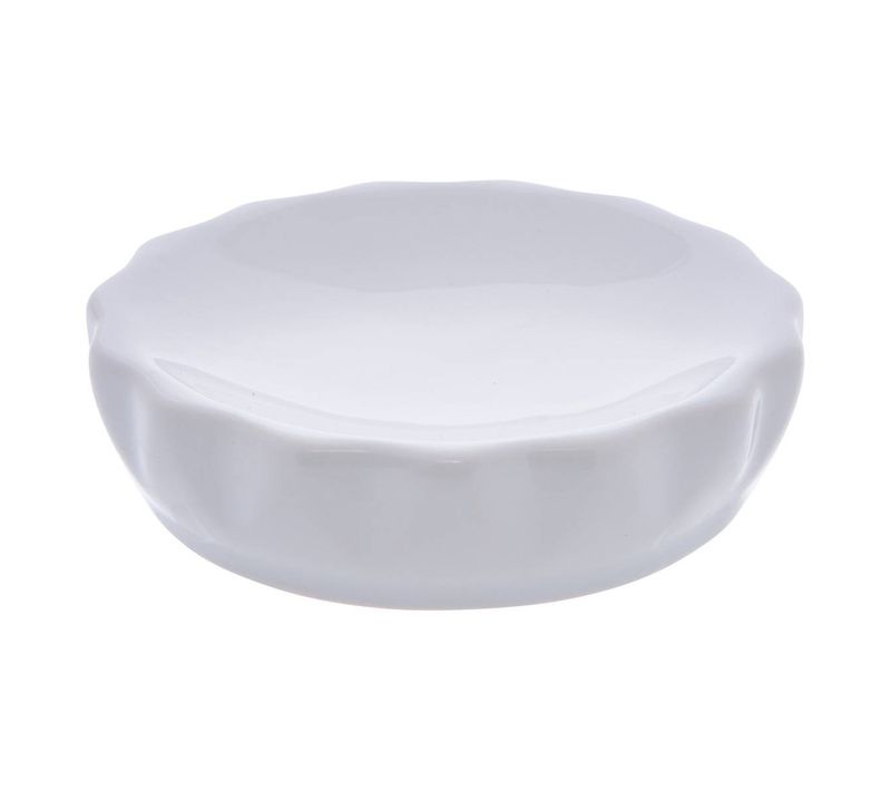 Porte-savon Colorama En Céramique D.11cm Blanc