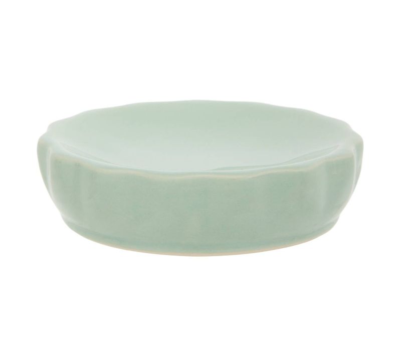 Porte-savon Colorama En Céramique D.11cm Vert Céladon