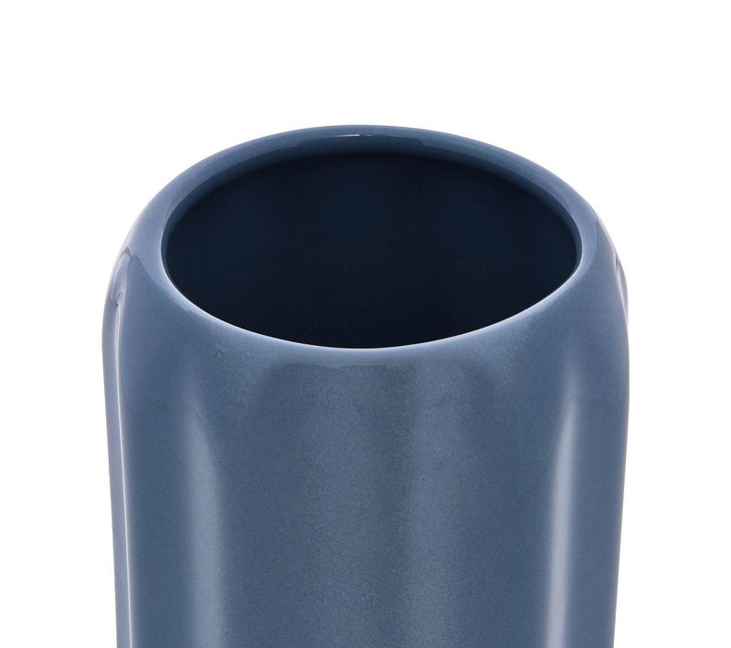 Porte-brosse À Dents Colorama En Céramique D.8xh.12cm Bleu