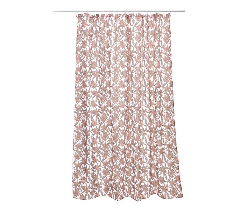 Rideau De Douche Bloom Rectangulaire 180x200cm Rose