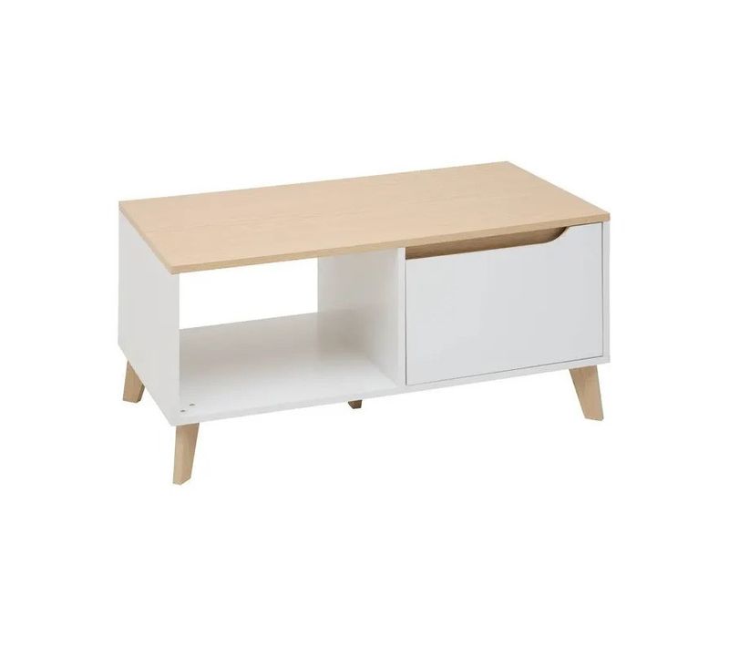 Table Basse Luma 90 Cm Blanc