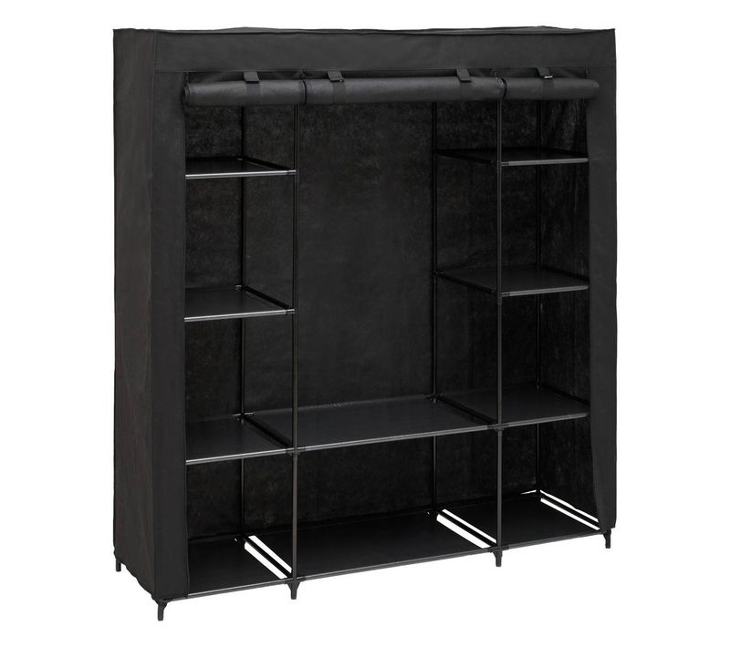 Penderie Dressy Rectangulaire 155x165cm Noir