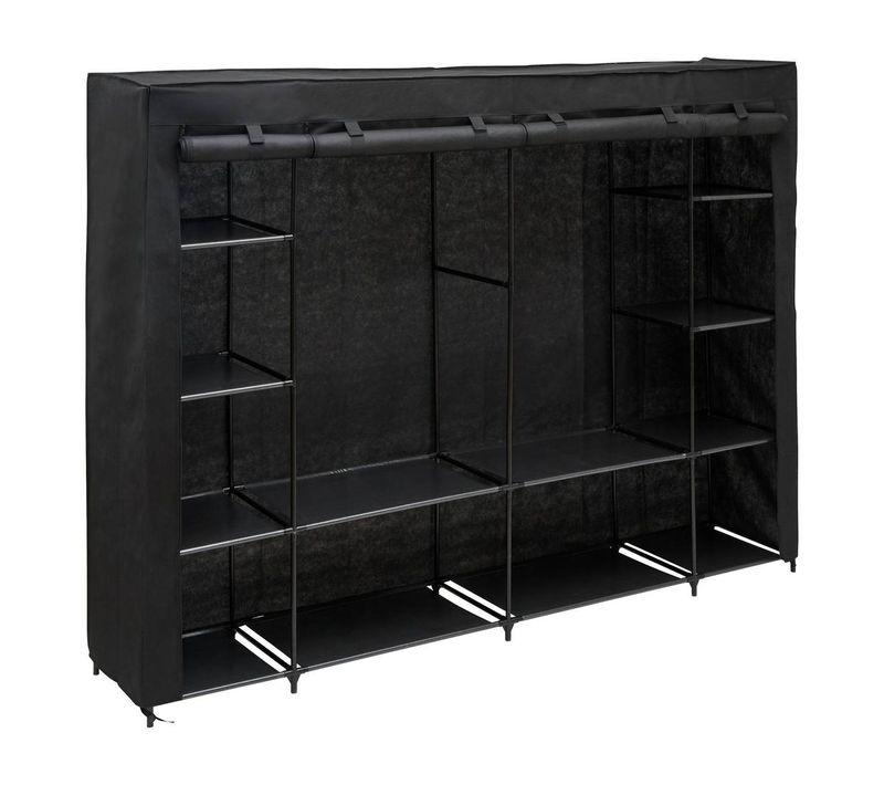 Penderie Dressy Rectangulaire 230x165cm Noir