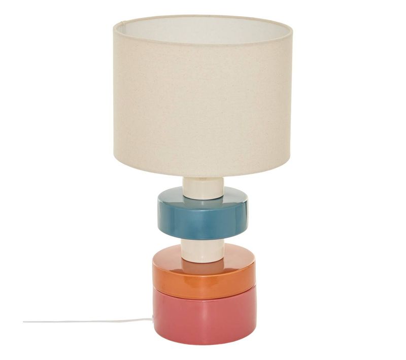 Lampe Design Fiva Cylindrique H.50cm Multicolore