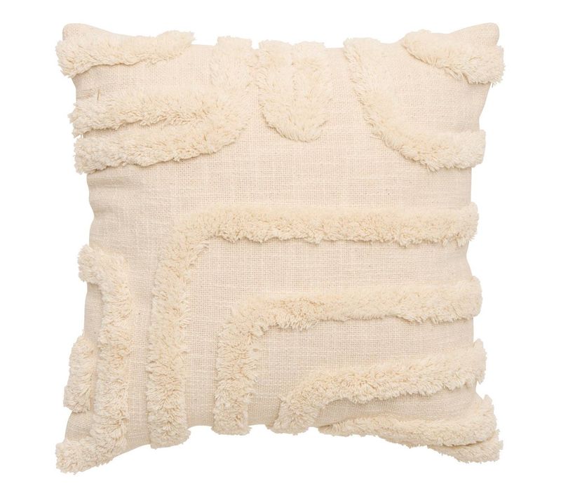 Coussin Hawki Carré 40x40cm Blanc