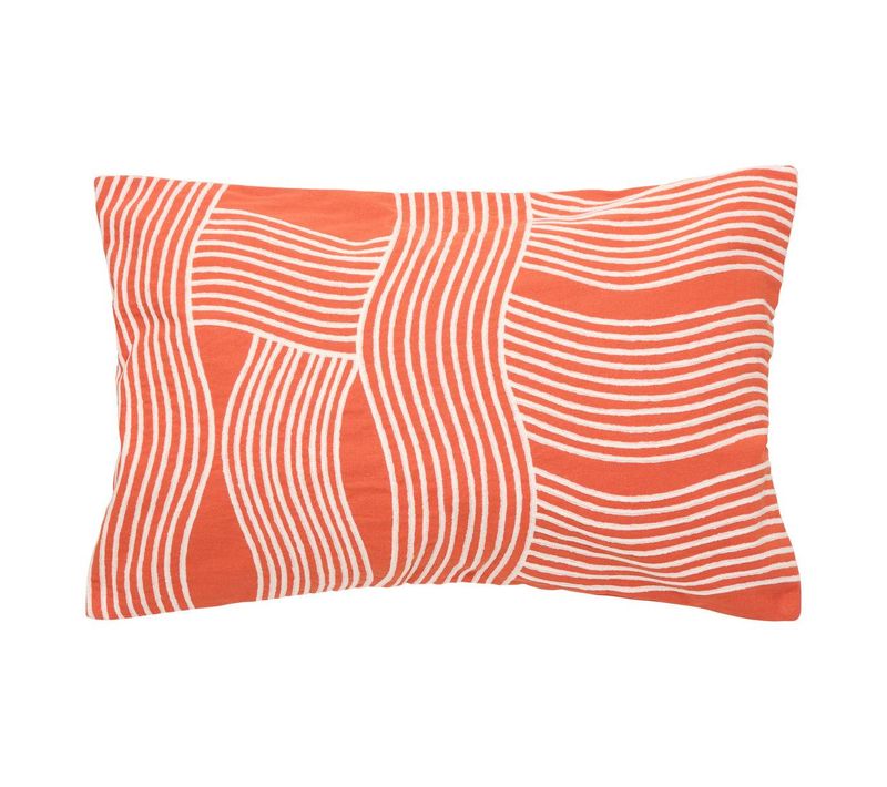 Coussin Nippon Line Rectangulaire 38x58cm Orange