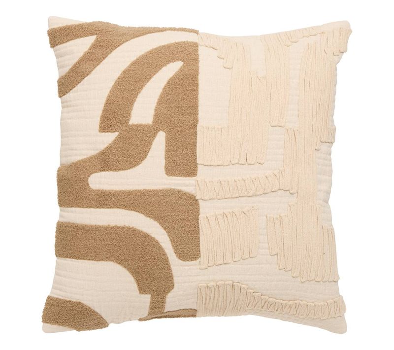 Coussin Nyero Carré 45x45cm Blanc