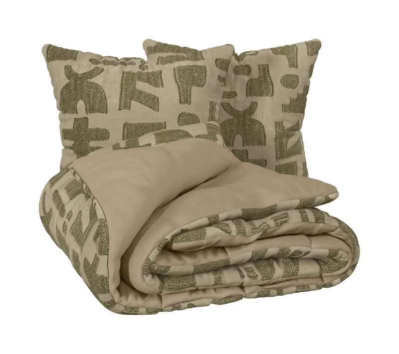 Parure De Lit Nyero 220x240cm Vert