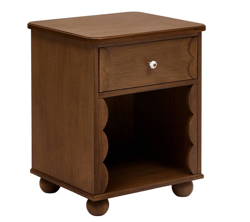 Table De Chevet 1 Tiroir Mona 40x44,5cm Marron