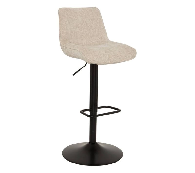 Tabouret De Bar Pivotant Ajustable Cirea Chenille Beige Atmosphera