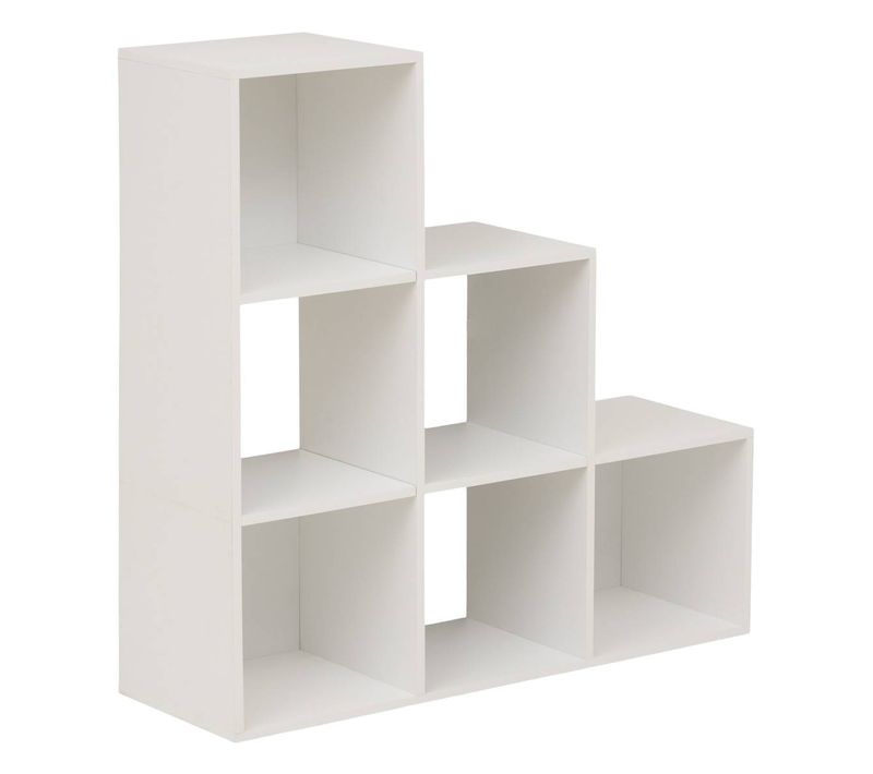 étagère Mix'n Modul 6 Cases Escalier 32x102cm Blanc