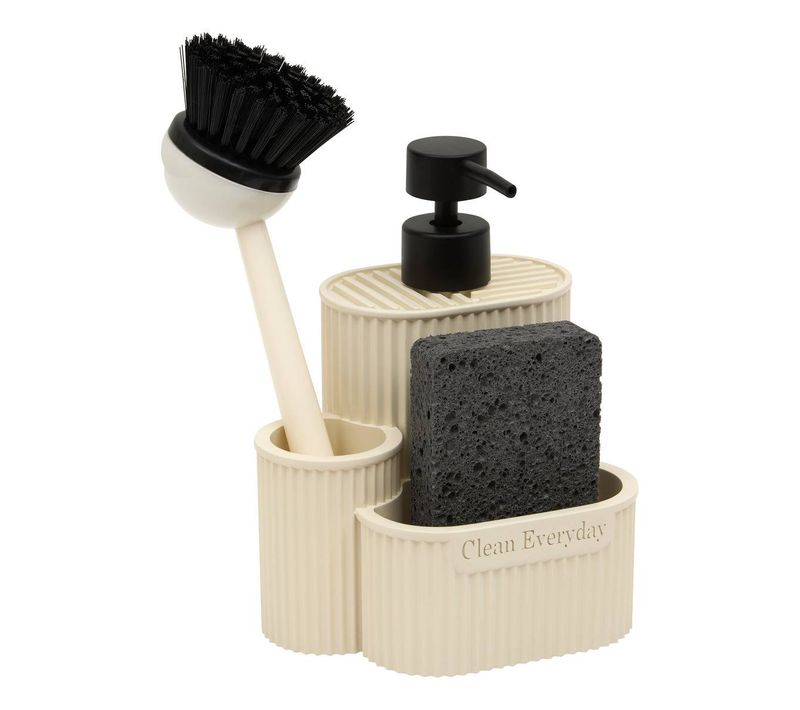 Distributeur De Savon Terra Rectangulaire 400ml Beige