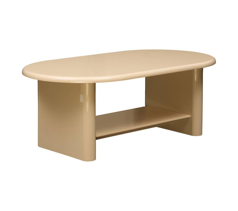 Table Basse Douglas Ovale 60x110cm Beige