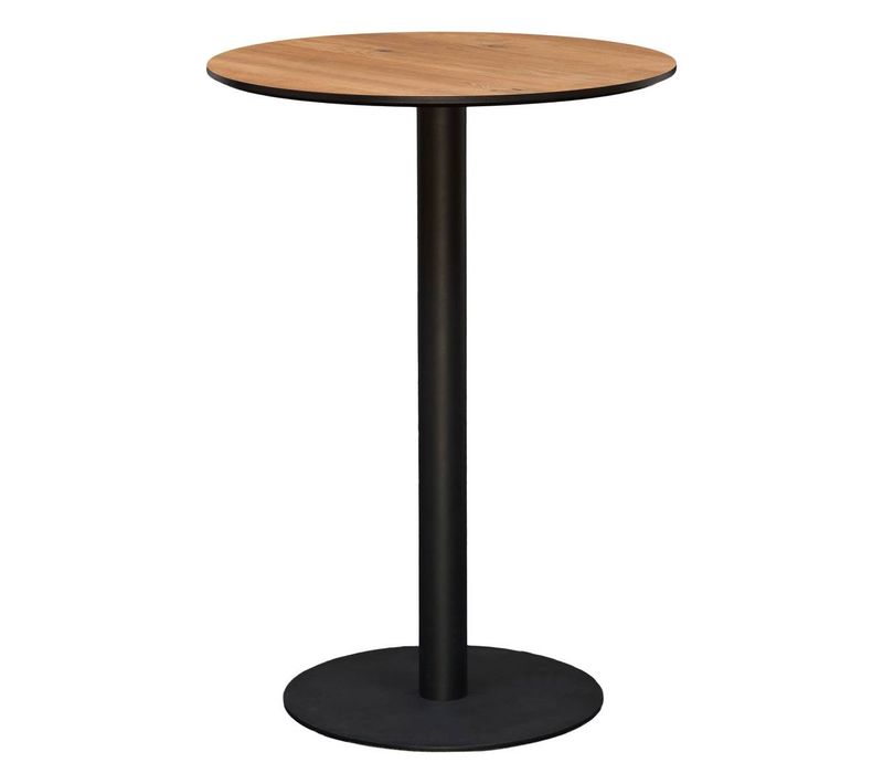 Table De Bar Voluto Ronde D.70cm Marron