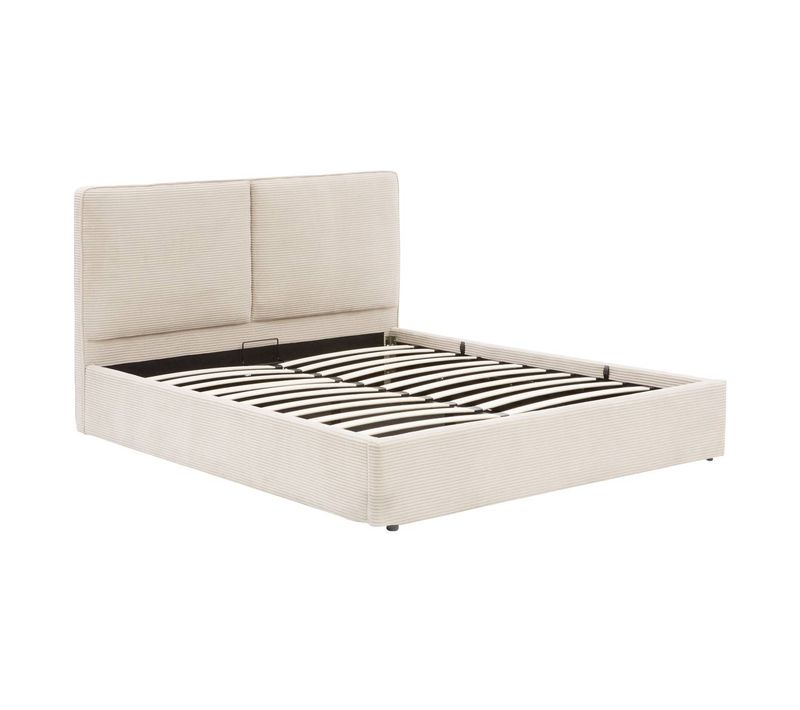 Lit Coffre Wonta Rectangulaire 160x200cm Beige
