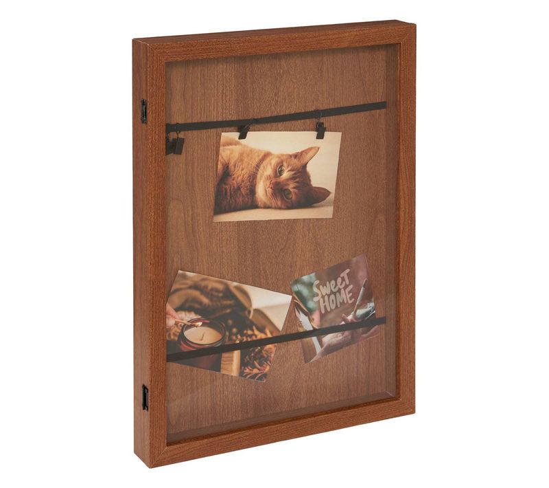 Porte-photos Lily Rectangulaire 33x45cm Marron