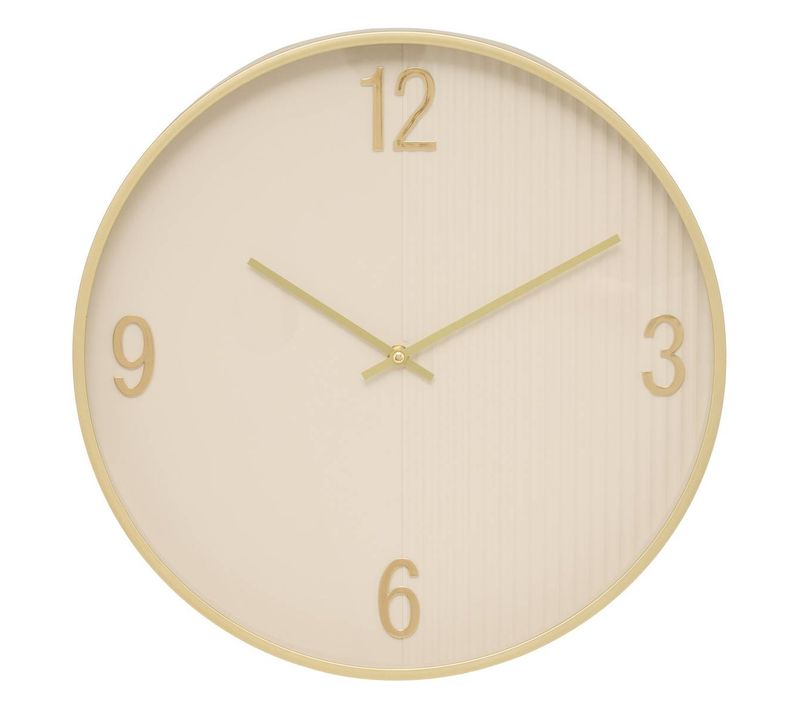 Horloge Amber D.41cm Beige