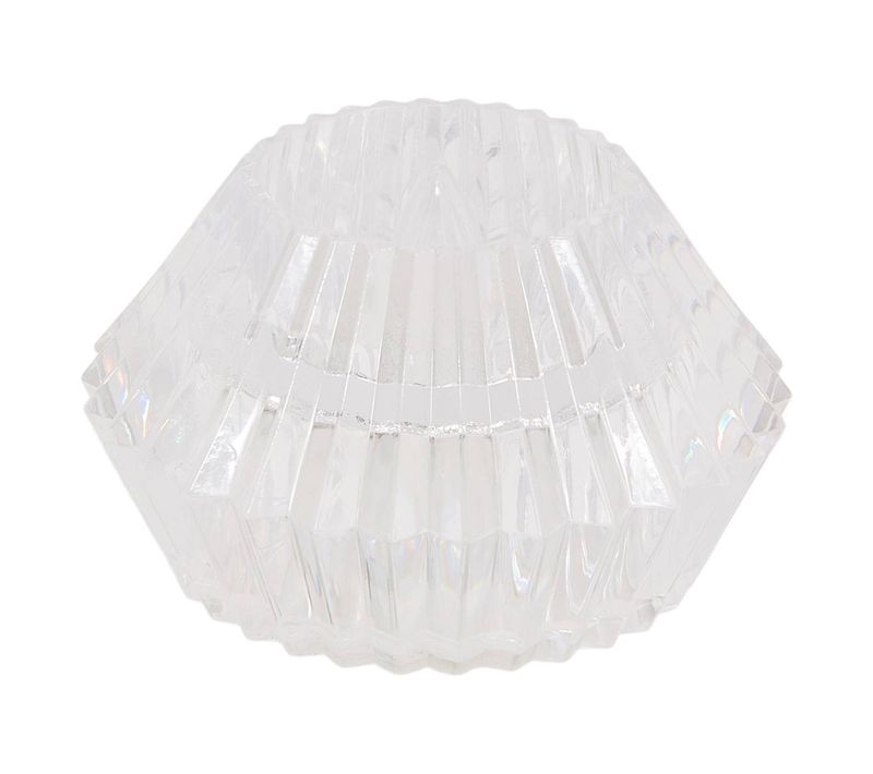 Bougie LED Crysta Ronde D.7cm Transparent