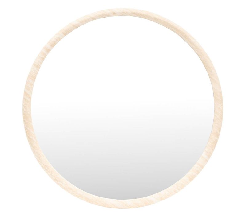 Miroir Trudy Rond D.55cm Beige