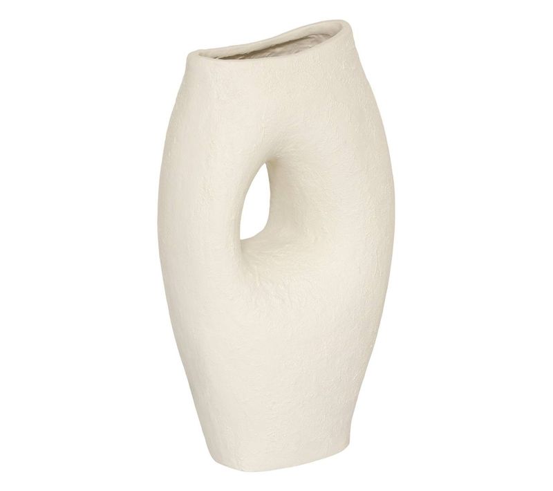 Vase Brea H.51cm Blanc