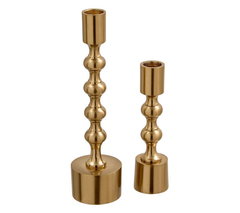 Lot De 2 Bougeoirs Tao H.23,5cm