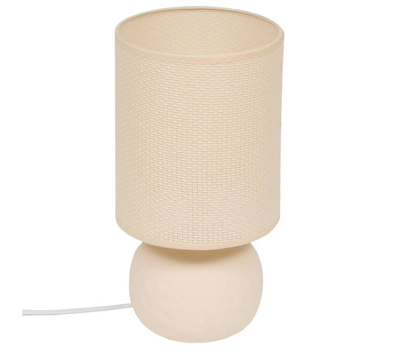 Lampe Obine Cylindrique H.35,5cm Beige