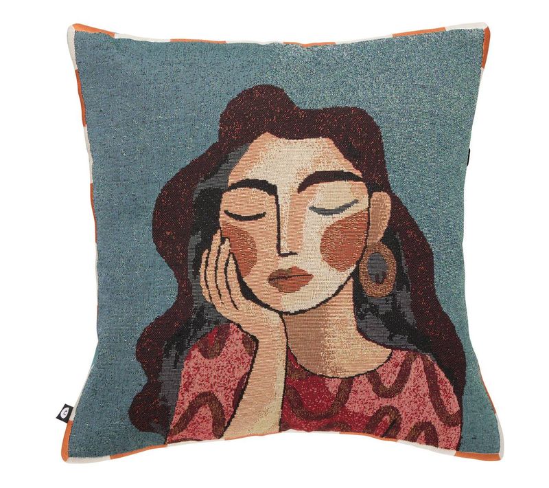 Coussin Homy Carré 40x40cm Bleu