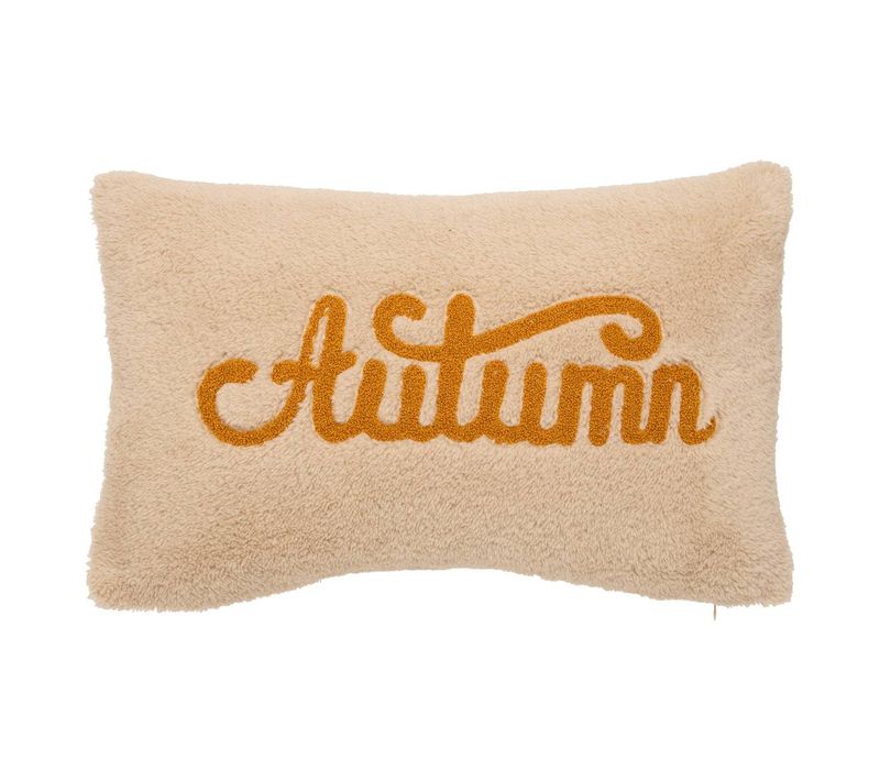 Coussin Automne Rectangulaire 30x50cm Blanc