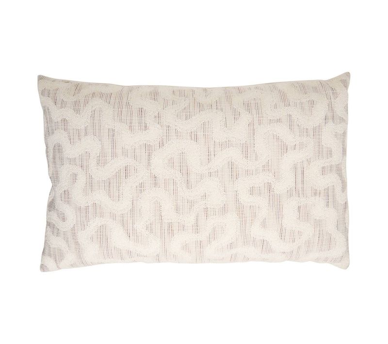 Coussin Betima Rectangulaire 50x80cm Blanc