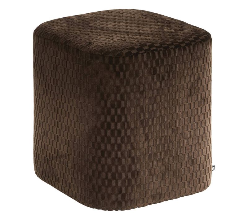 Pouf Selia Carré 35x35cm Marron